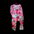 Pink smiley face zip up