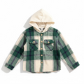 Green Flannel Hoodie